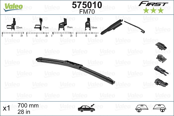 Lamela stergator VALEO 575010
